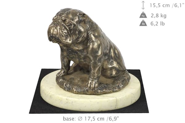 Bulldog III - en hundstatyett, en hundsilhuettfigur, en trofé för hundutställningen Art-Dog