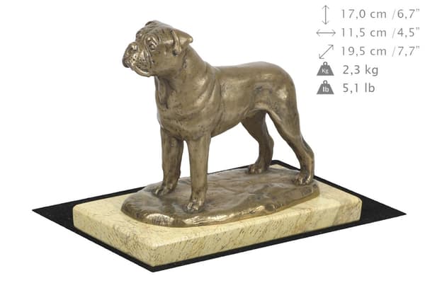 Bullmastiff, Bulmastiff - hundestatuette, hundesilhuetfigur, hundeudstillingstrofæ af Art-Dog