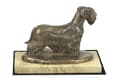 Miniatyrbild 4 av 5: Czech Terrier, Cesky Terrier - hundstatyett, hundsilhuettfigur, hundutställningstrofé av Art-Dog