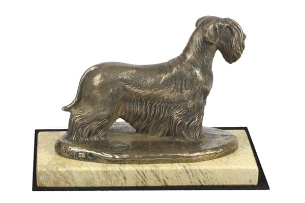 Czech Terrier, Cesky Terrier - hundstatyett, hundsilhuettfigur, hundutställningstrofé av Art-Dog