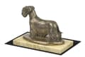 Miniatyrbild 2 av 5: Czech Terrier, Cesky Terrier - hundstatyett, hundsilhuettfigur, hundutställningstrofé av Art-Dog