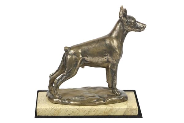 Doberman, Dobermann I - hundestatuette, hundesilhuetfigur, hundeudstillingstrofæ af Art-Dog
