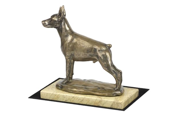 Doberman, Dobermann I - hundestatuette, hundesilhuetfigur, hundeudstillingstrofæ af Art-Dog