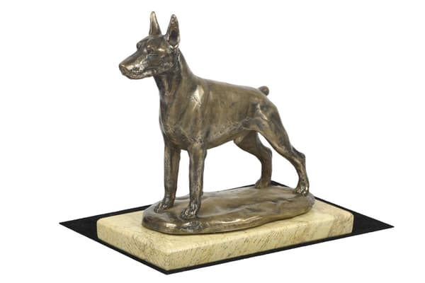 Doberman, Dobermann I - hundestatuette, hundesilhuetfigur, hundeudstillingstrofæ af Art-Dog