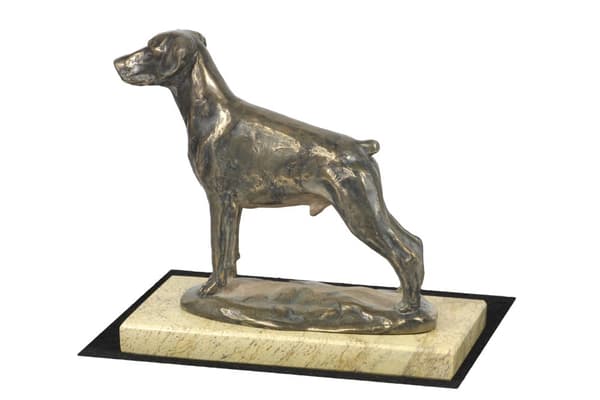 Doberman, Dobermann II - hundestatuette, hundesilhuetfigur, hundeudstillingstrofæ af Art-Dog