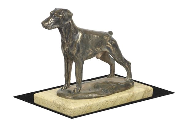 Doberman, Dobermann II - hundestatuette, hundesilhuetfigur, hundeudstillingstrofæ af Art-Dog