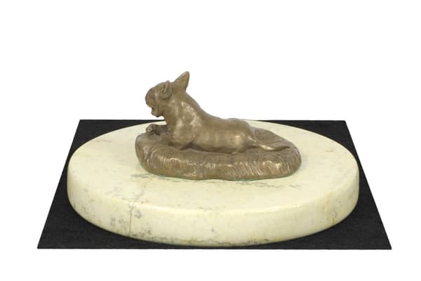 Bull terrier, Bull Terrier I - hundestatuette, hundesilhuetfigur, hundeudstillingstrofæ af Art-Dog