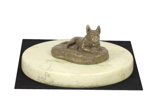 Bull terrier, Bull Terrier I - hundestatuette, hundesilhuetfigur, hundeudstillingstrofæ af Art-Dog