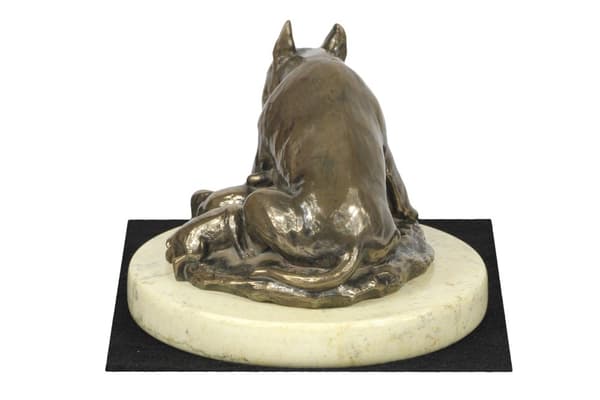 Bull terrier, Bull Terrier II - hundstatyett, hundsilhuettfigur, hundutställningstrofé av Art-Dog