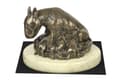 Miniatyrbild 1 av 5: Bull terrier, Bull Terrier II - hundstatyett, hundsilhuettfigur, hundutställningstrofé av Art-Dog