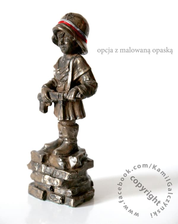Little Insurgent - veistos, pronssipäällysteinen hahmo, puolalaisen taiteilijan valmistama Art-Dog tuotemerkki