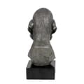 Miniatyrbillede 5 af 8: Bedlington Terrier, Rothbury Terrier - figur på marmor, dækket med sølvmetal, håndlavet, Art-Dog mærke