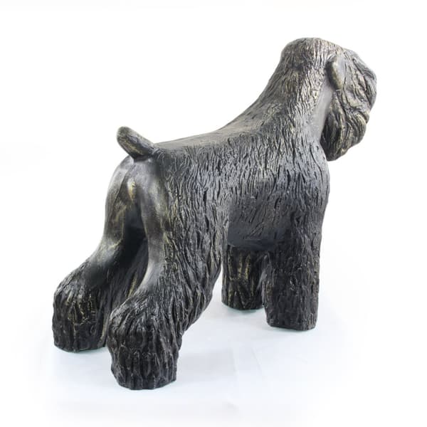 Russian Black Terrier - hundstatyett i naturlig storlek, figur i skala 1:1, trädgårdsstaty av Art-Dog