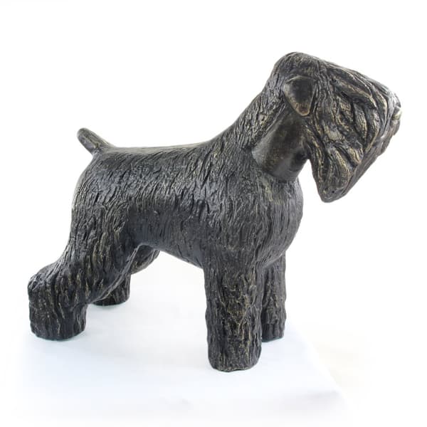 Russian Black Terrier - hundstatyett i naturlig storlek, figur i skala 1:1, trädgårdsstaty av Art-Dog