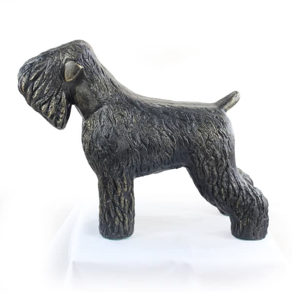 Russian Black Terrier - hundstatyett i naturlig storlek, figur i skala 1:1, trädgårdsstaty av Art-Dog