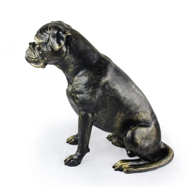 Boxer, Boxer - en hundestatuette i naturlig størrelse, en figur i skala 1:1, en statue til haven af Art-Dog