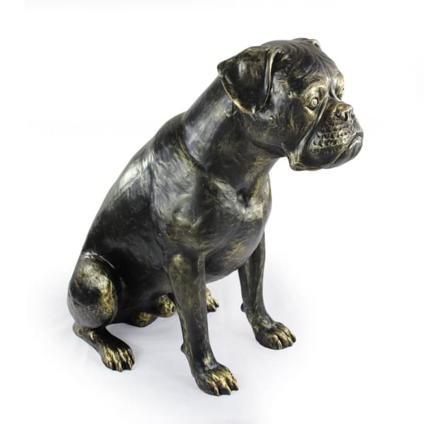 Boxer, Boxer - en hundestatuette i naturlig størrelse, en figur i skala 1:1, en statue til haven af Art-Dog