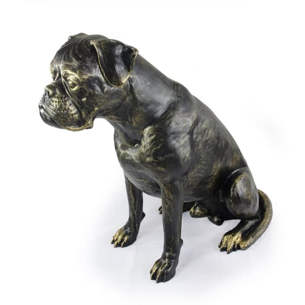 Boxer, Boxer - en hundestatuette i naturlig størrelse, en figur i skala 1:1, en statue til haven af Art-Dog