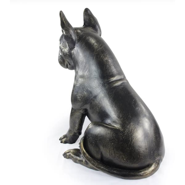 Bull Terrier, Bull Terrier II - hundstatyett i naturlig storlek, figur i skala 1:1, staty för trädgården av Art-Dog