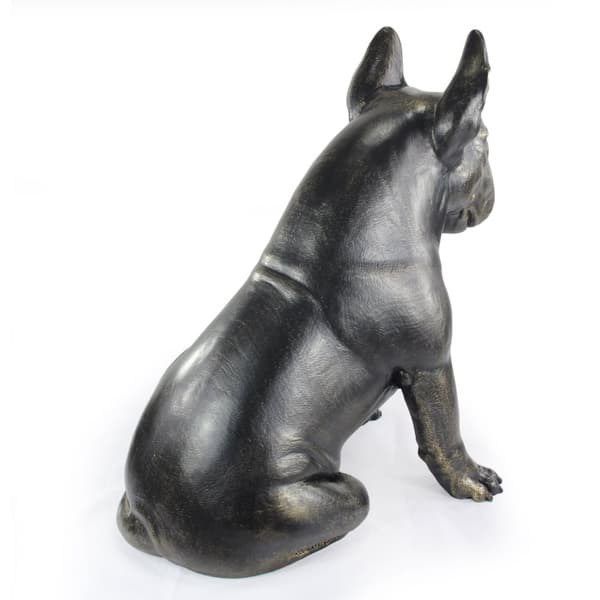 Bull Terrier, Bull Terrier II - hundstatyett i naturlig storlek, figur i skala 1:1, staty för trädgården av Art-Dog