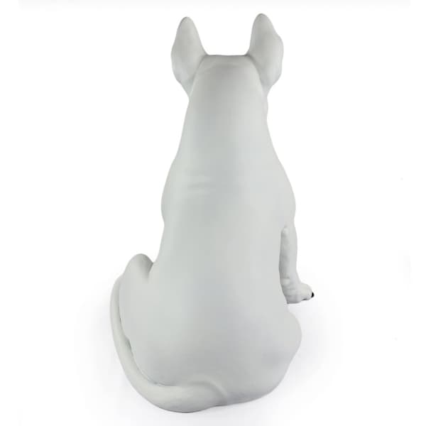 Bullterrieri, Bullterrieri III - koirapatsas luonnollisessa koossa, figuuri mittakaavassa 1:1, patsas puutarhaan Art-Dog