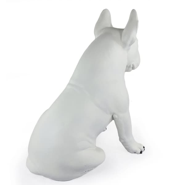Bullterrieri, Bullterrieri III - koirapatsas luonnollisessa koossa, figuuri mittakaavassa 1:1, patsas puutarhaan Art-Dog