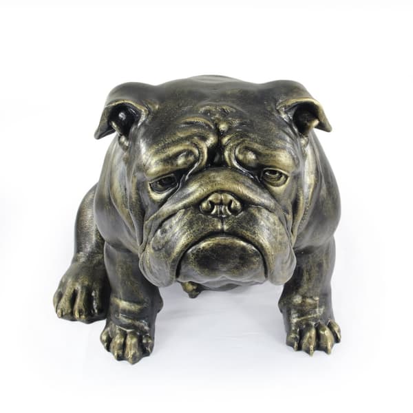 Engelsk bulldog, Bulldog - en hundestatuette i naturlig størrelse, en figur i skala 1:1, en statue til haven af Art-Dog
