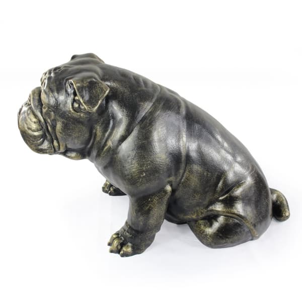Engelsk bulldog, Bulldog - en hundestatuette i naturlig størrelse, en figur i skala 1:1, en statue til haven af Art-Dog