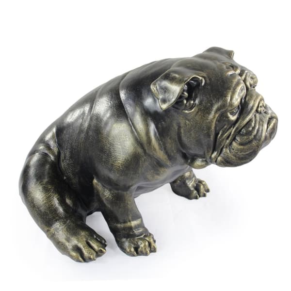 Engelsk bulldog, Bulldog - en hundestatuette i naturlig størrelse, en figur i skala 1:1, en statue til haven af Art-Dog