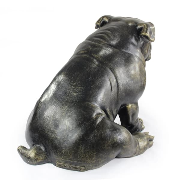 Engelsk bulldog, Bulldog - en hundestatuette i naturlig størrelse, en figur i skala 1:1, en statue til haven af Art-Dog