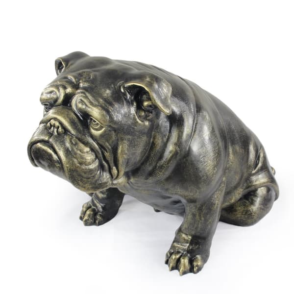 Engelsk bulldog, Bulldog - en hundestatuette i naturlig størrelse, en figur i skala 1:1, en statue til haven af Art-Dog