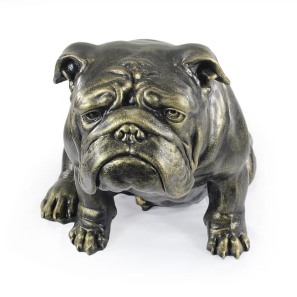 Engelsk bulldog, Bulldog - en hundestatuette i naturlig størrelse, en figur i skala 1:1, en statue til haven af Art-Dog