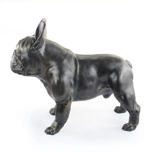 Fransk bulldog - en hundestatuette i naturlig størrelse, en figur i skala 1:1, en statue til haven af Art-Dog