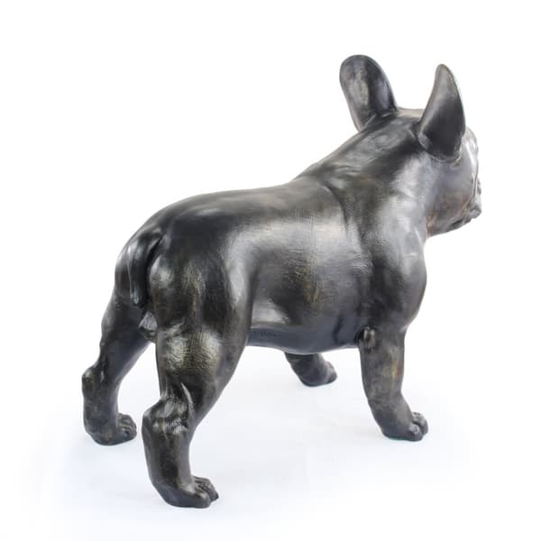 Fransk bulldog - en hundestatuette i naturlig størrelse, en figur i skala 1:1, en statue til haven af Art-Dog