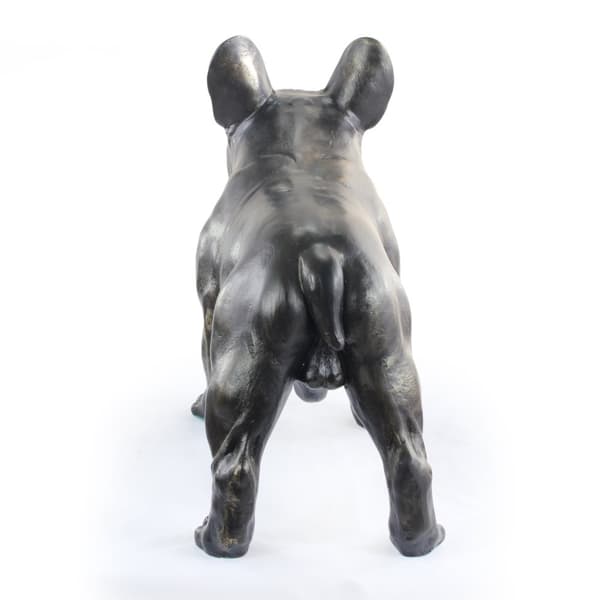 Fransk bulldog - en hundestatuette i naturlig størrelse, en figur i skala 1:1, en statue til haven af Art-Dog