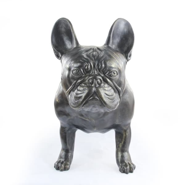 Fransk bulldog - en hundestatuette i naturlig størrelse, en figur i skala 1:1, en statue til haven af Art-Dog