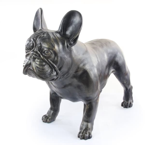 Fransk bulldog - en hundestatuette i naturlig størrelse, en figur i skala 1:1, en statue til haven af Art-Dog