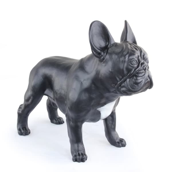French Bulldog I - en hundstatyett i naturlig storlek, en figur i skala 1:1, en staty för trädgården av Art-Dog