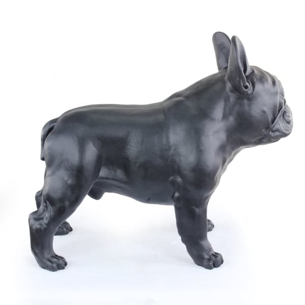 French Bulldog I - en hundstatyett i naturlig storlek, en figur i skala 1:1, en staty för trädgården av Art-Dog