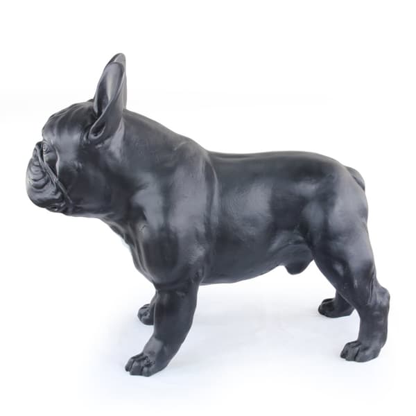 French Bulldog I - en hundstatyett i naturlig storlek, en figur i skala 1:1, en staty för trädgården av Art-Dog