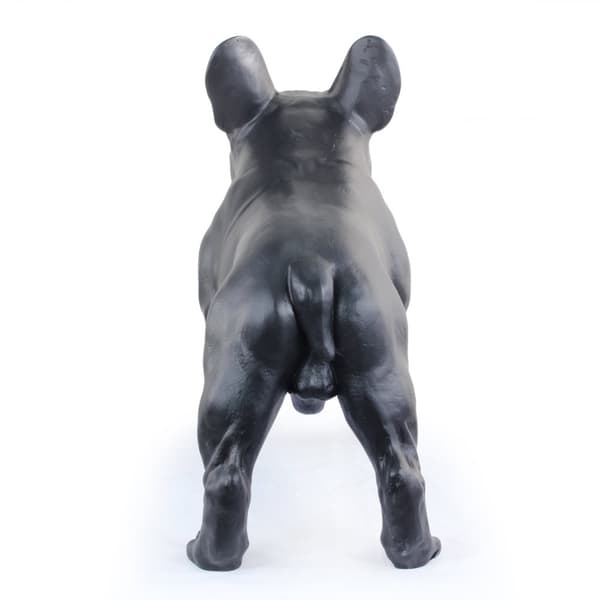 French Bulldog I - en hundstatyett i naturlig storlek, en figur i skala 1:1, en staty för trädgården av Art-Dog