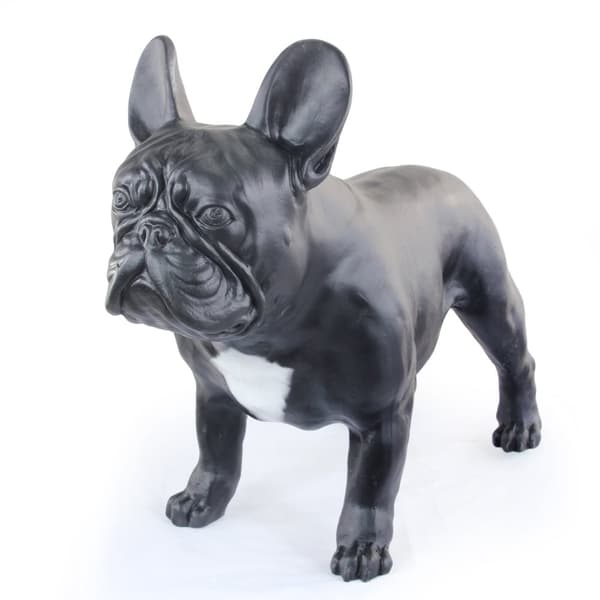 French Bulldog I - en hundstatyett i naturlig storlek, en figur i skala 1:1, en staty för trädgården av Art-Dog