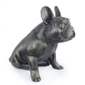 Miniatyrbillede 3 af 10: French Bulldog II - en hundestatuette i naturlig størrelse, en figur i skala 1:1, en statue til haven af Art-Dog