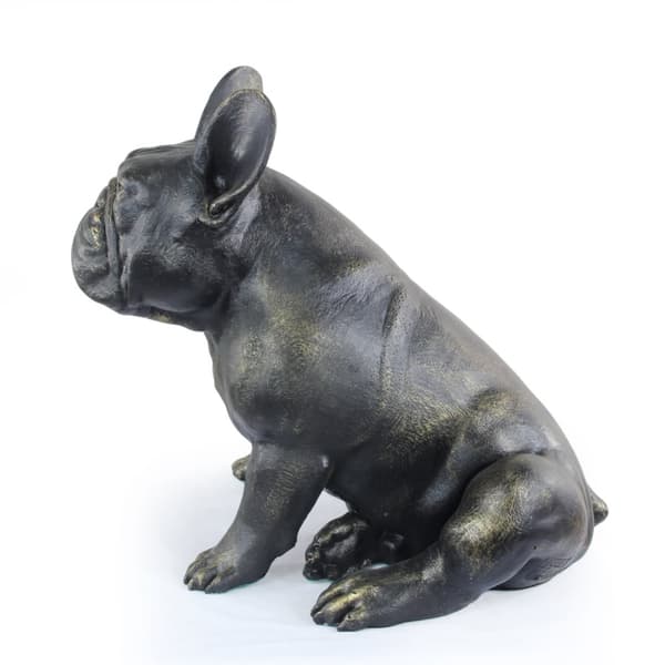 French Bulldog II - en hundestatuette i naturlig størrelse, en figur i skala 1:1, en statue til haven af Art-Dog