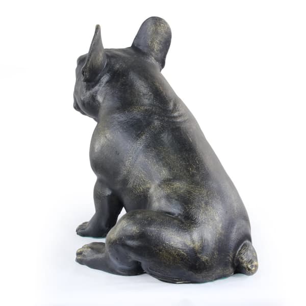 French Bulldog II - en hundestatuette i naturlig størrelse, en figur i skala 1:1, en statue til haven af Art-Dog