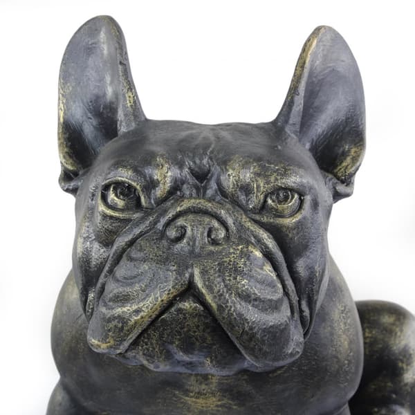 French Bulldog II - en hundestatuette i naturlig størrelse, en figur i skala 1:1, en statue til haven af Art-Dog