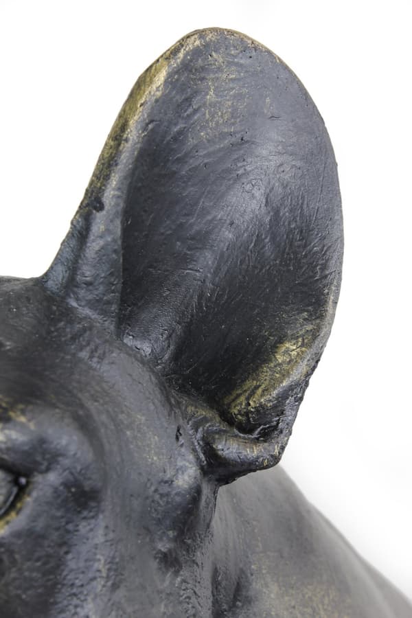 French Bulldog II - en hundestatuette i naturlig størrelse, en figur i skala 1:1, en statue til haven af Art-Dog