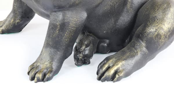 French Bulldog II - en hundestatuette i naturlig størrelse, en figur i skala 1:1, en statue til haven af Art-Dog