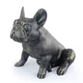 Miniatyrbillede 1 af 10: French Bulldog II - en hundestatuette i naturlig størrelse, en figur i skala 1:1, en statue til haven af Art-Dog