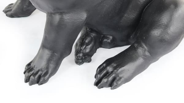 French Bulldog III - hundestatuette i naturlig størrelse, figur i skala 1:1, havestatue af Art-Dog
